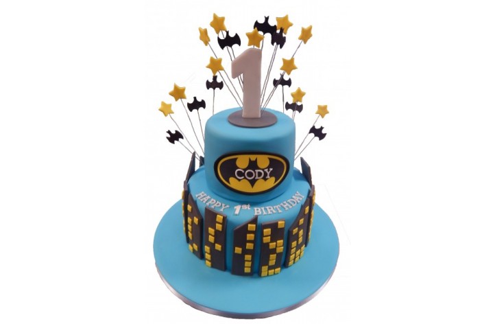 Batman Tiered Cake